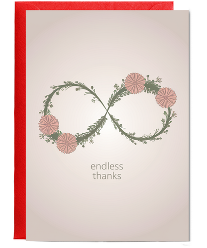 Endless Thanks thank you card