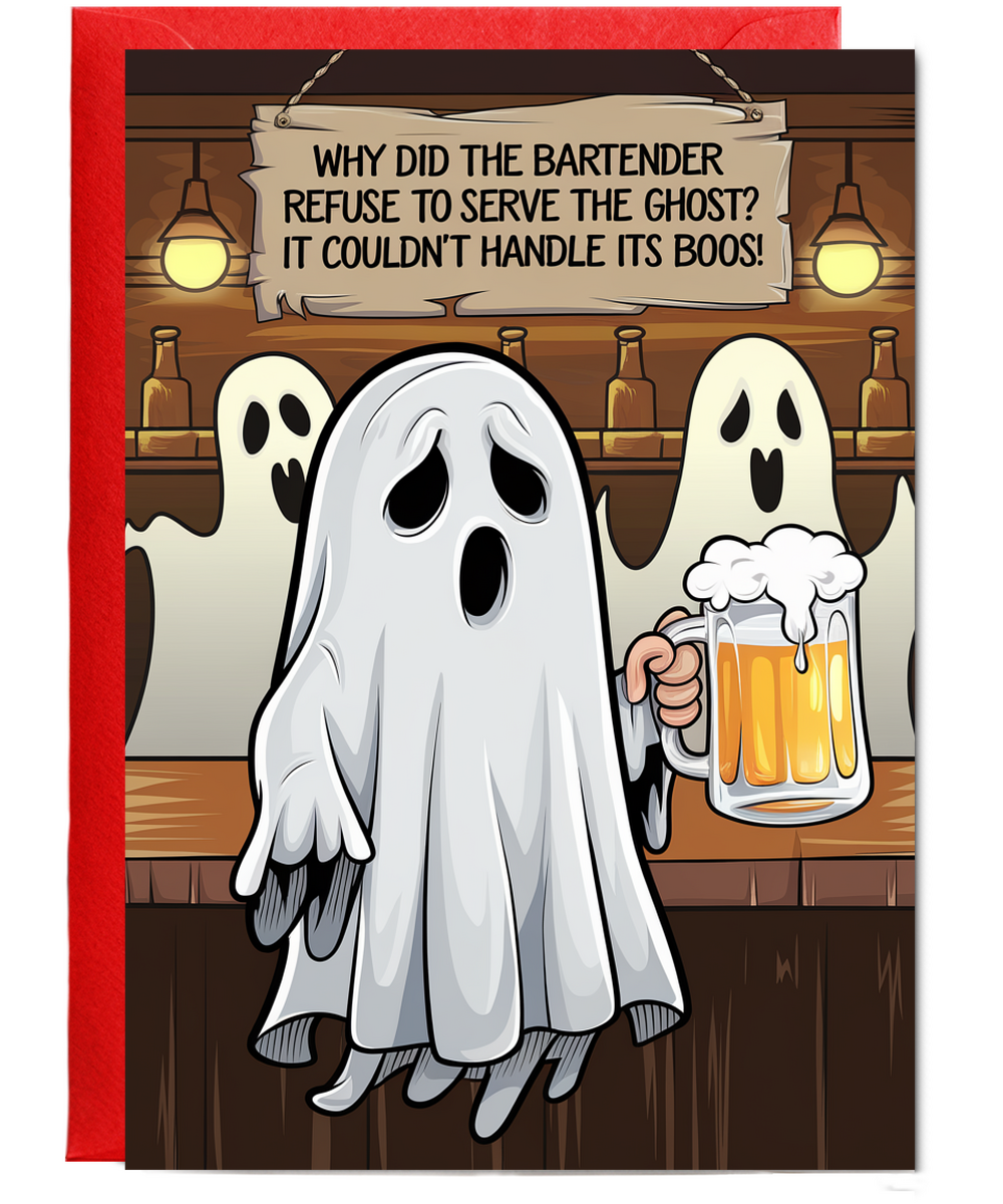 Why did the bartender refuse to serve the ghost? It couldn’t handle its boos!
