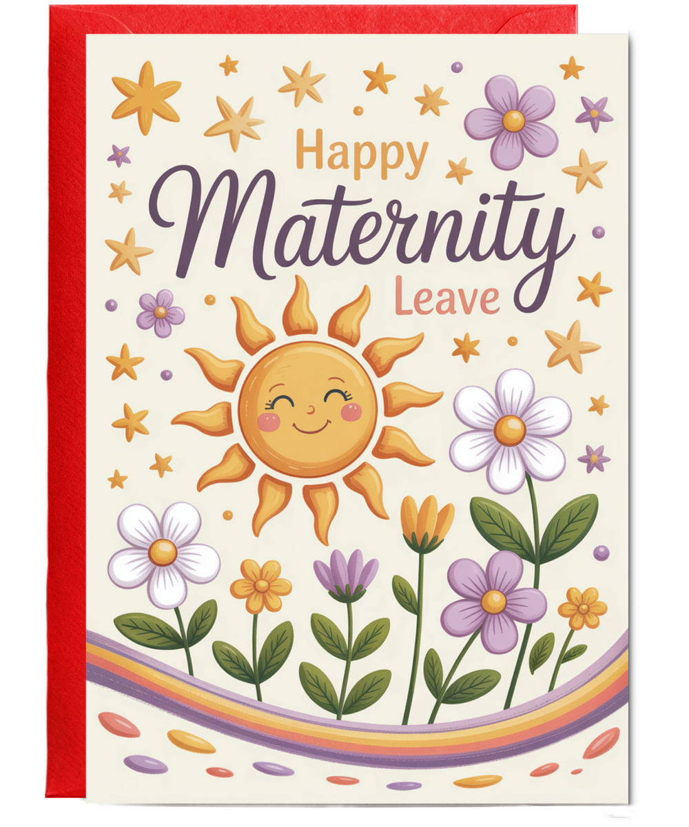 Happy Maternity leave sunshine and flowers