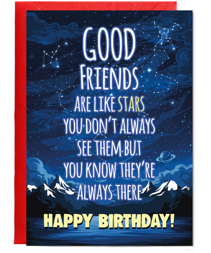 Good Friends are Like Stars Birthday