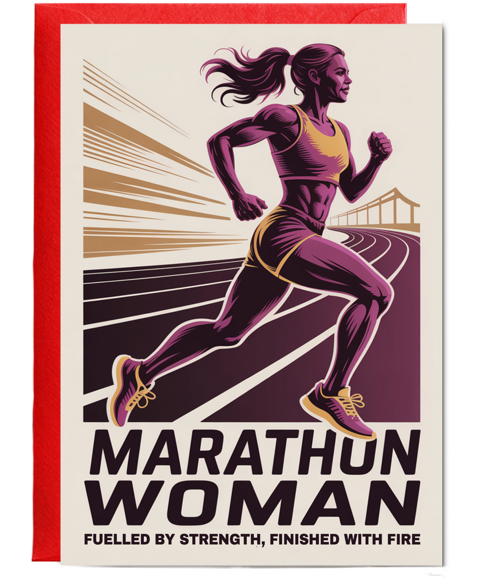 Marathon woman fuelled by strength, finished with fire