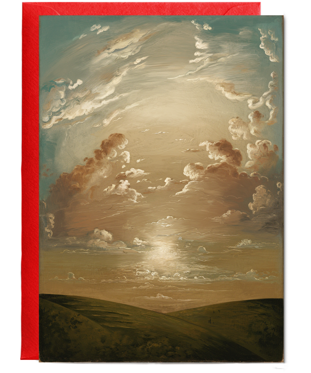 Old Master Painting Card soft rolling hills