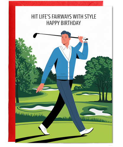Hit Life’s Fairways with Style Happy Birthday