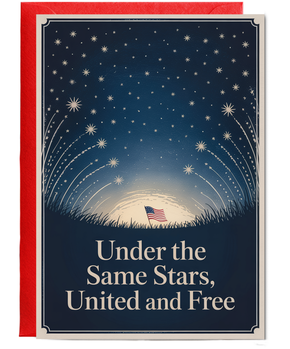 Under the same stars united and free