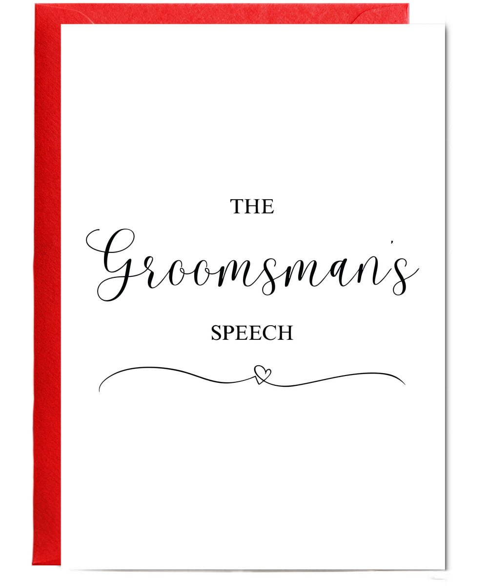 The Groomsmens speech