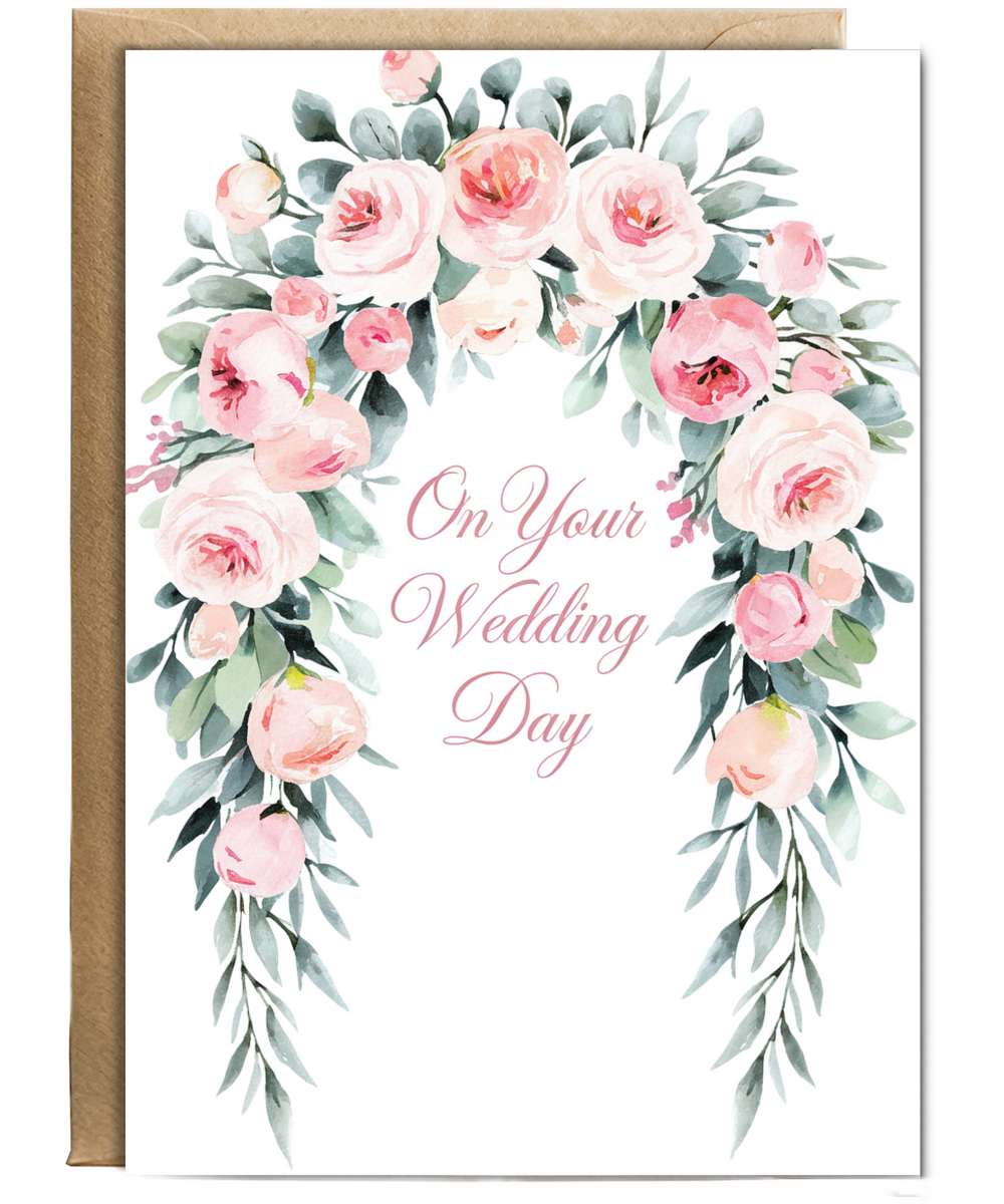 floral archway on your wedding day