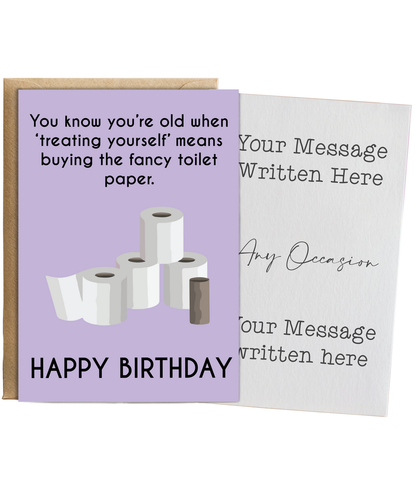 You know you’re old when ‘treating yourself’