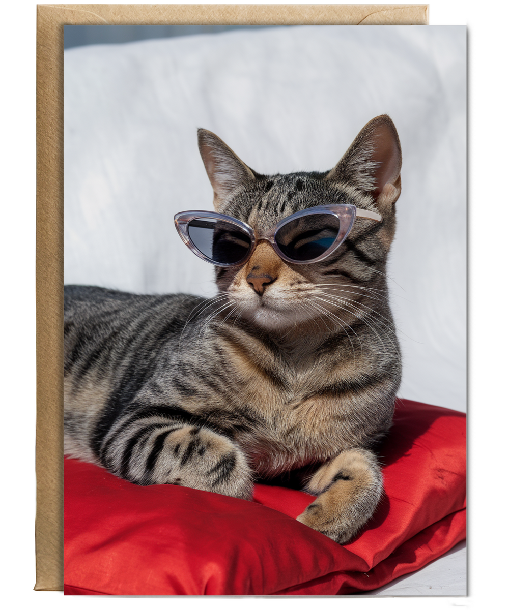 Cat in Cat-Eye Shades