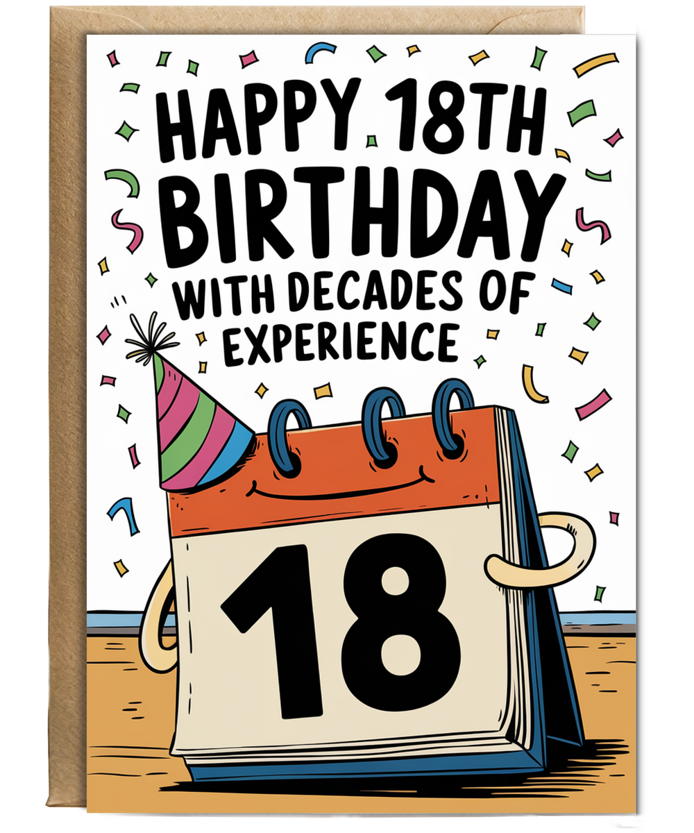 Happy 18th Birthday with Decades of Experience