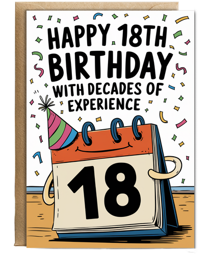 Happy 18th Birthday with Decades of Experience
