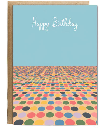 Happy Birthday Card for her Polka dots