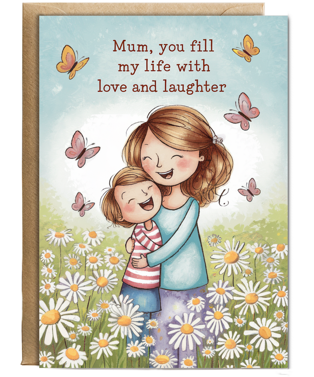 Mum, You Fill My Life with Love and Laughter Mothers Day Card