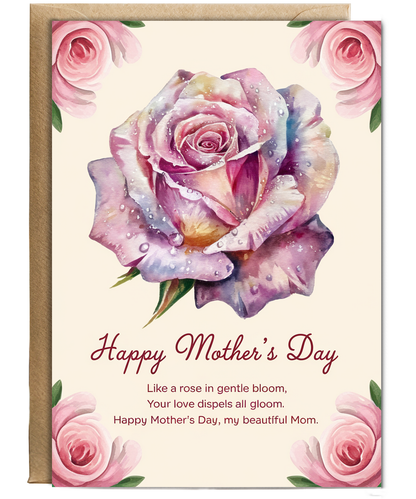 Mothers Day Card beautiful mum Happy Traditional poem