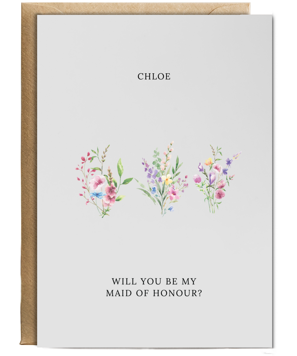 Perso will you be my maid of honour