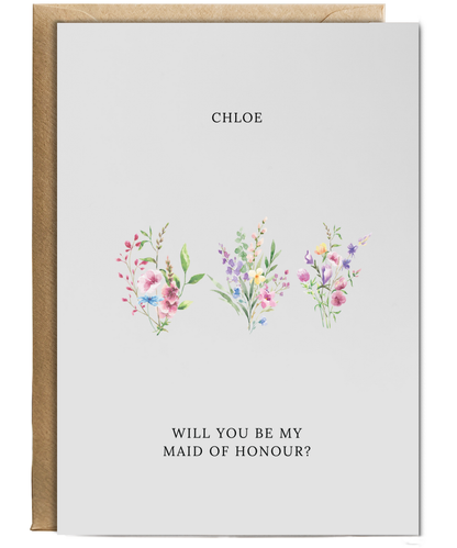 Perso will you be my maid of honour