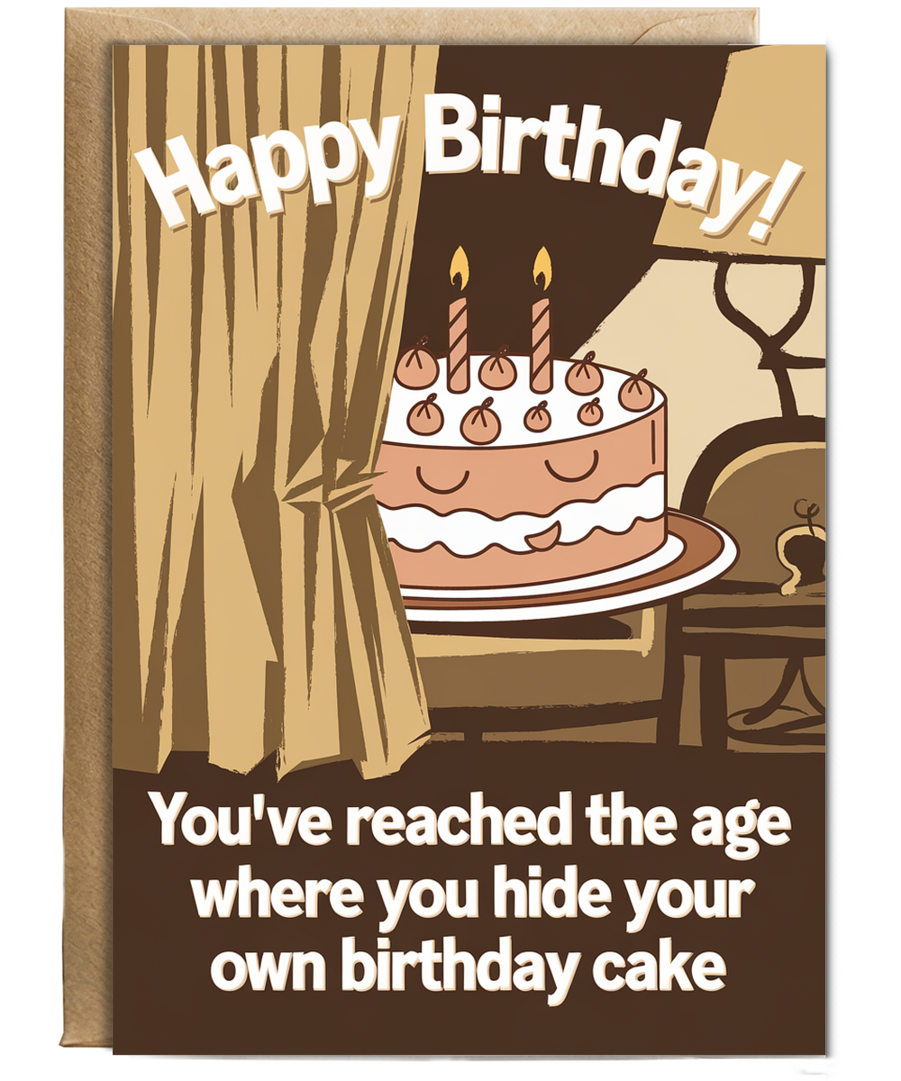 Happy Birthday! You’ve Reached the Age Where You Hide Your Own Birthday Cake
