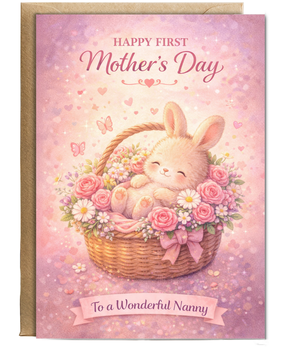 Happy Mother's Day to a wonderful Nanny, adorable bunny