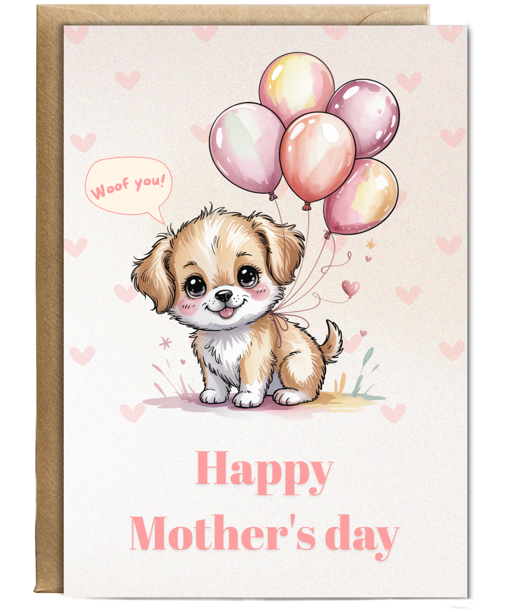 I woof you happy mother's day dog mum