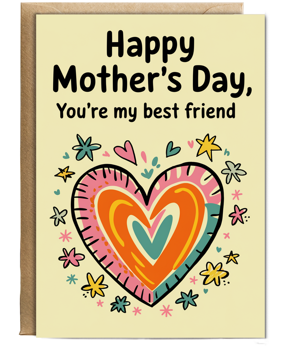 Mothers Day Card You're My Best Friend