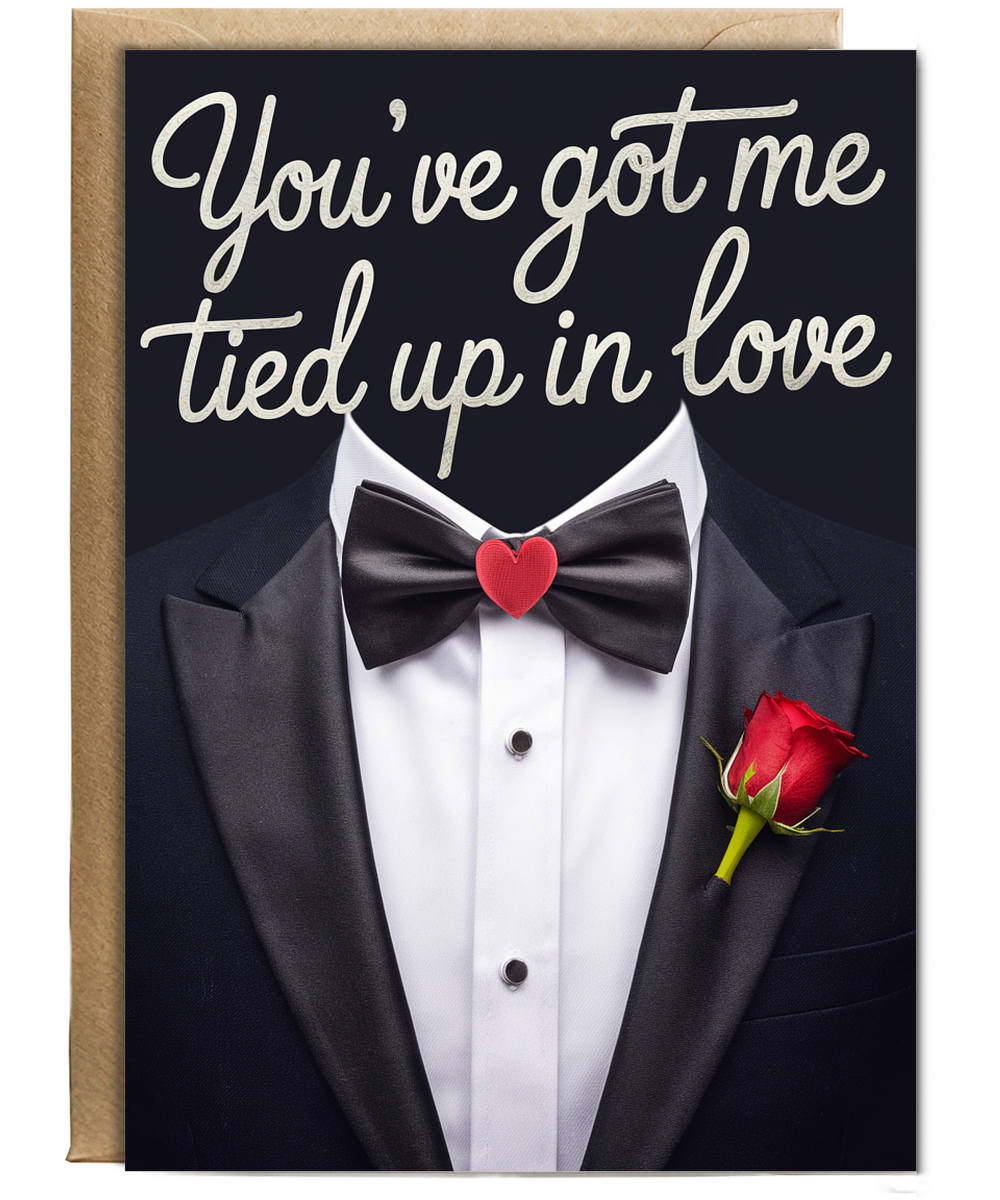 You’ve got me tied up in love Greeting Card
