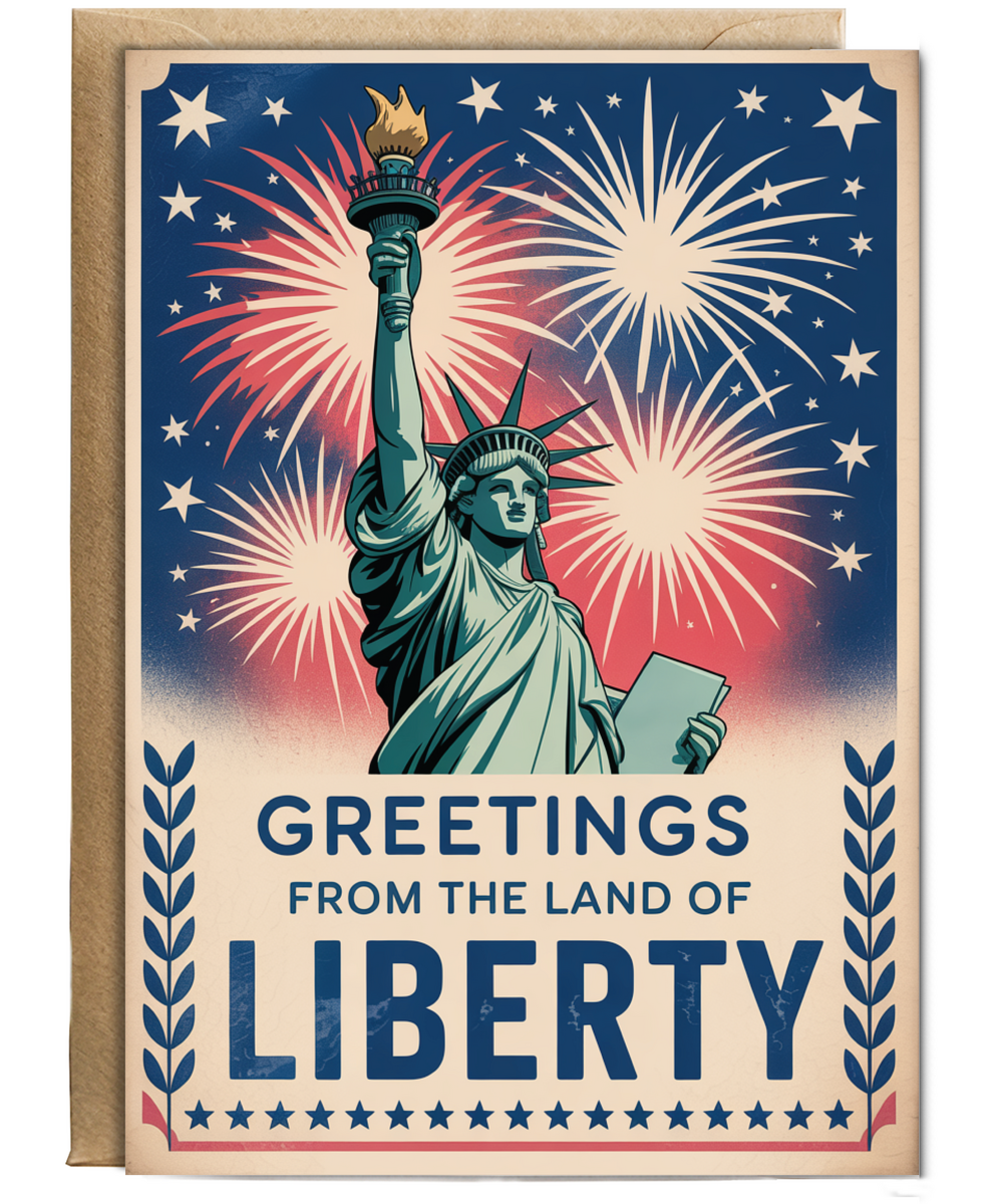 Greetings from the land of liberty firworks