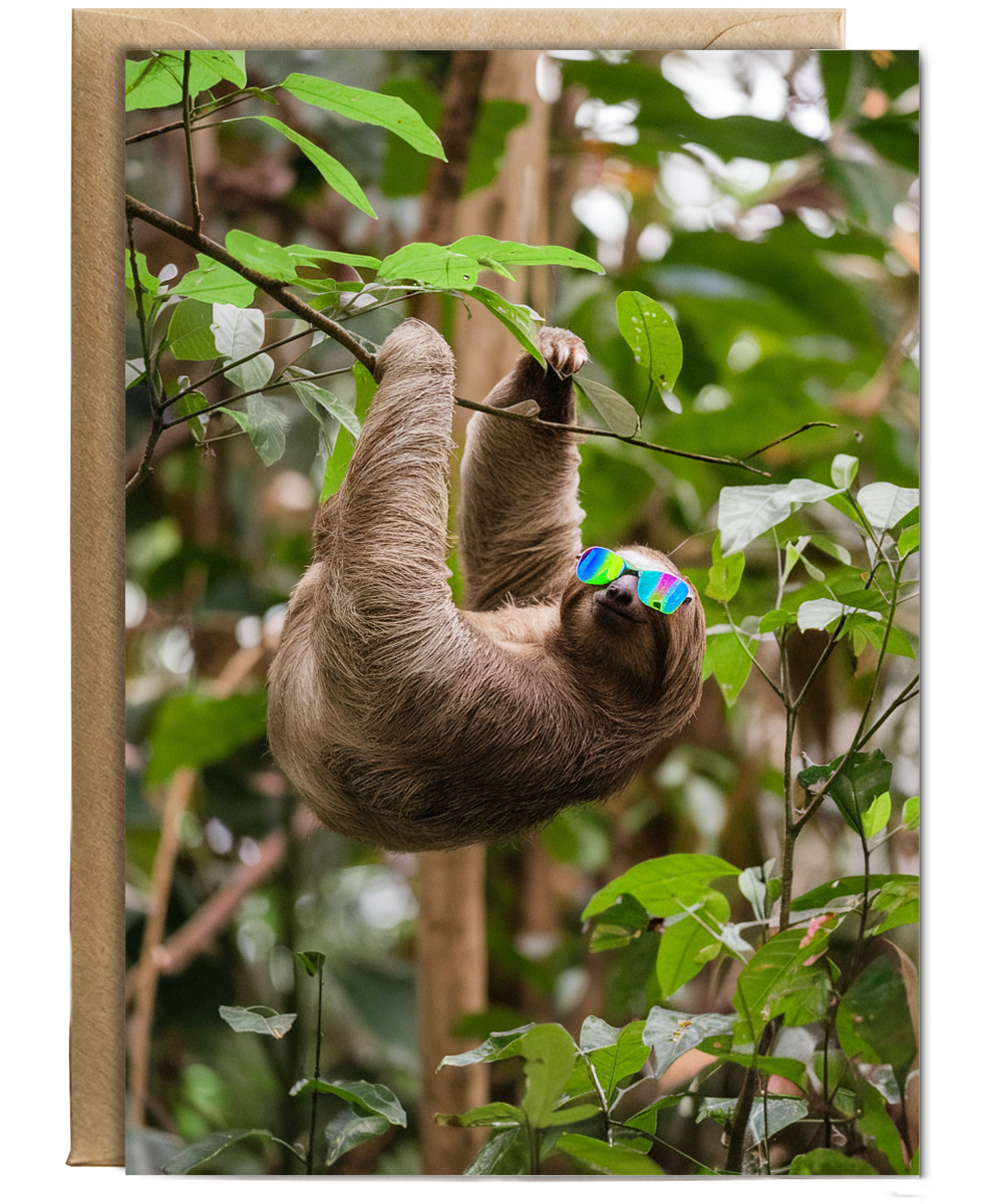 Sloth in Rainbow Shades