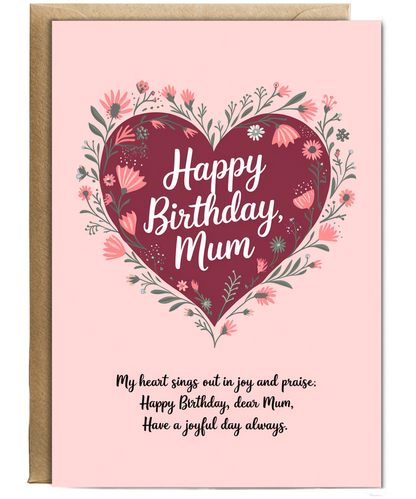 Happy Birthday Card for Mum from son