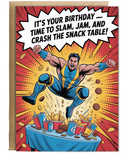 happy birthday card it's your birthday time to slam
