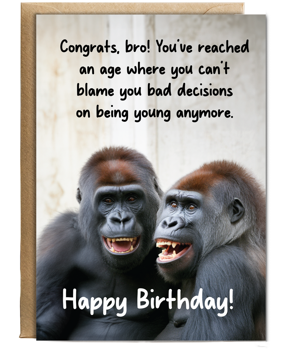 Gorilla Happy Birthday bro