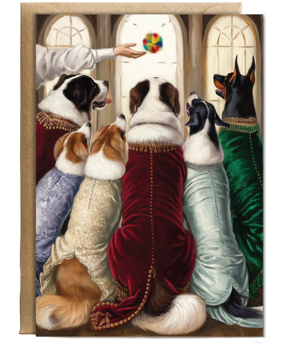 Royal dogs playing