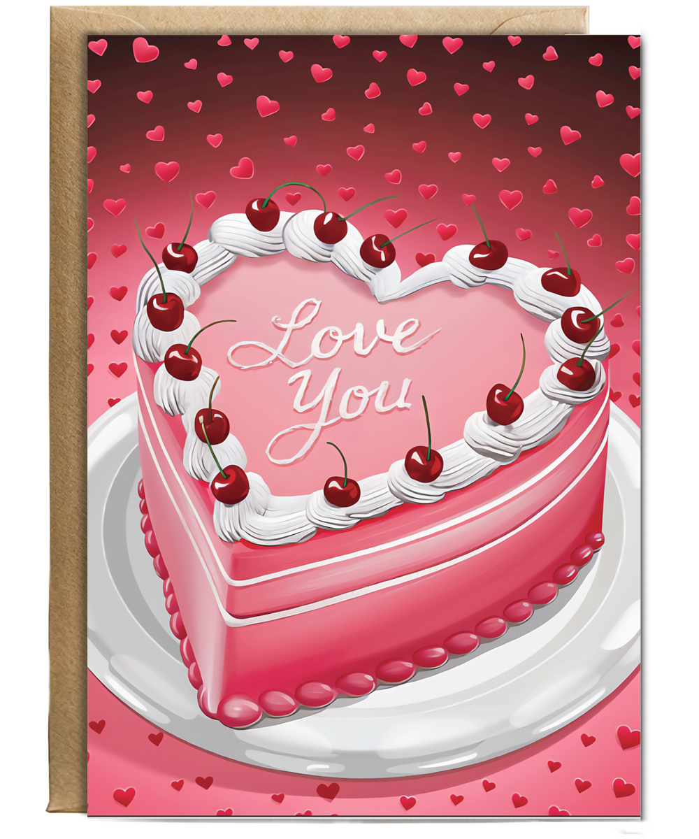 love you cherry cake