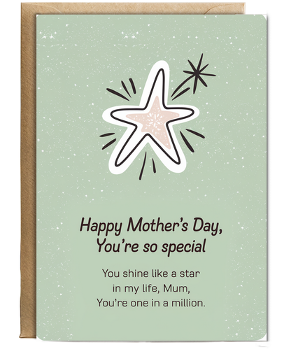 Mothers Day Card Mum You're So Special from daughter