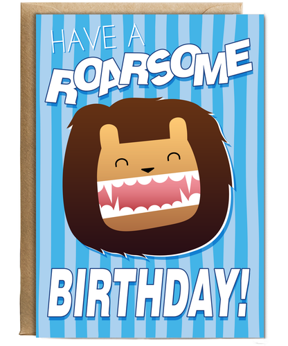 Kids blue Have a Raorsome Birthday