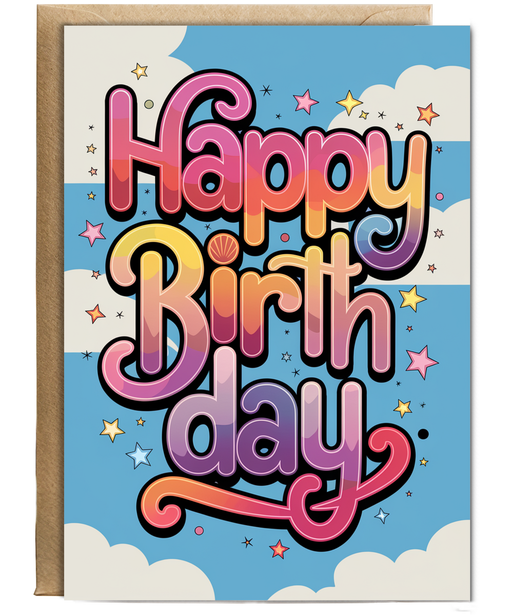 Funky Typography with Gradient Colors
