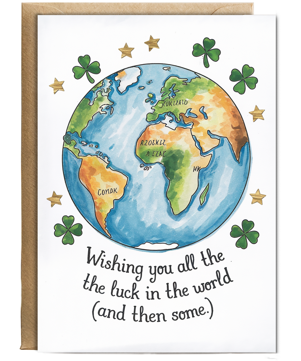 Good Luck Card Wishing You All the Luck in the World and Then Some
