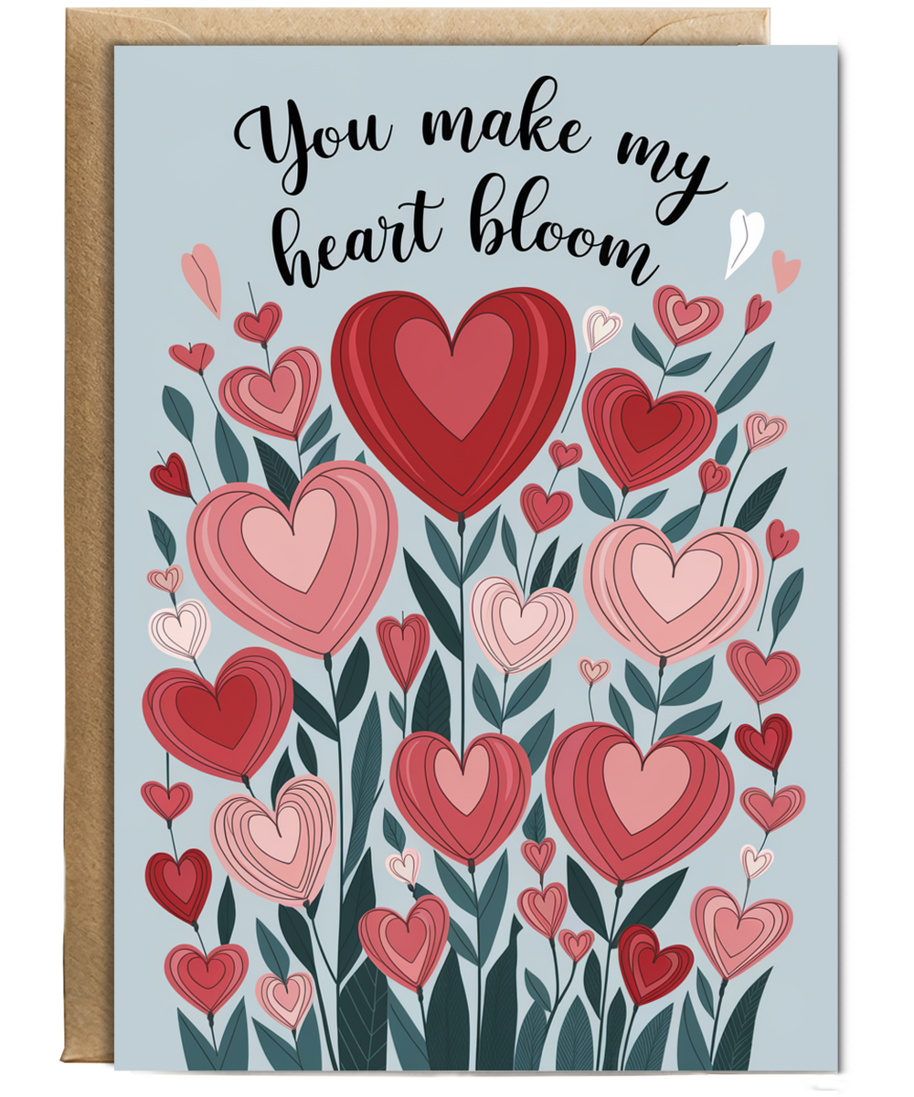You make my heart bloom Greeting Card