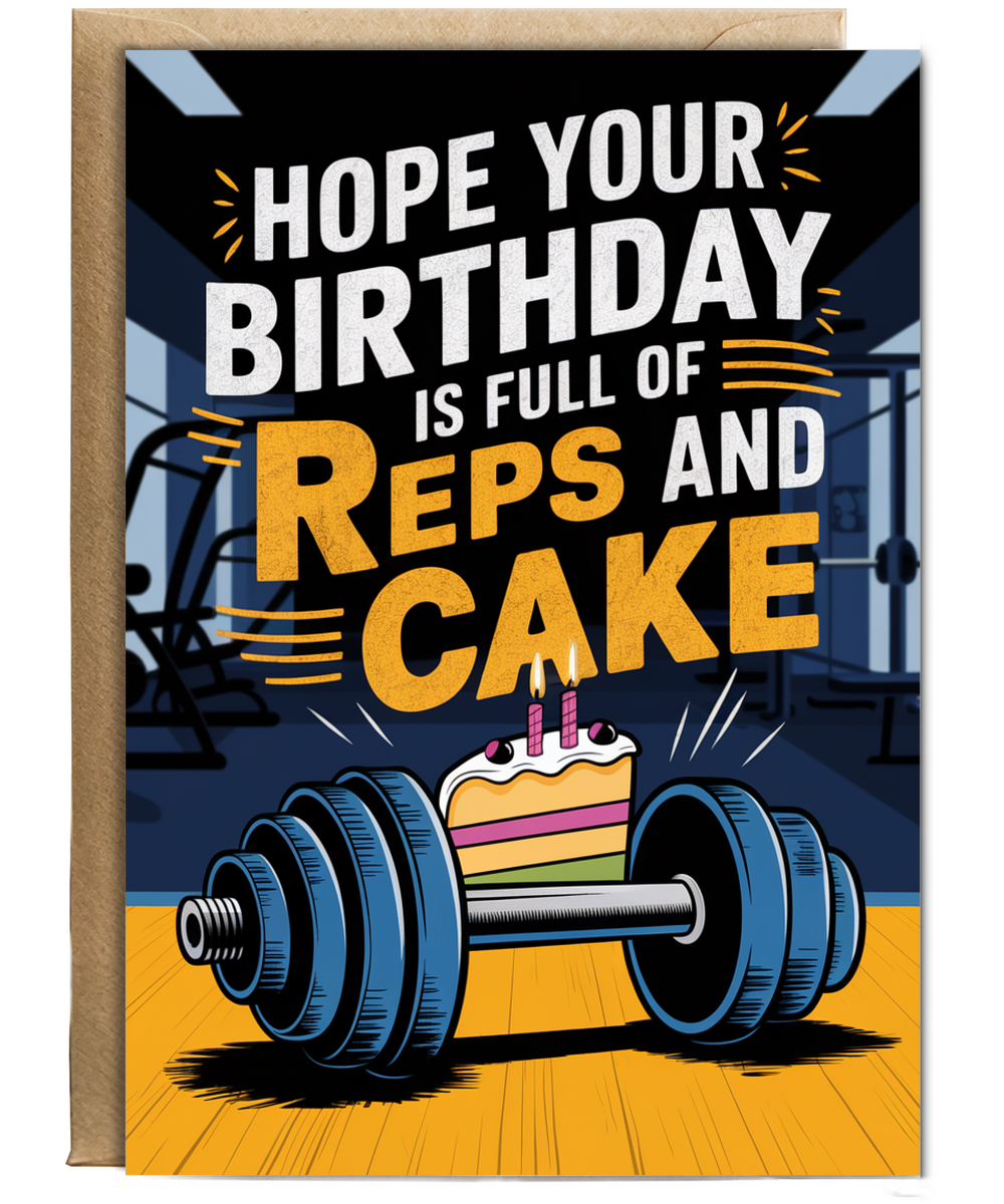 Hope Your Birthday is Full of Reps and Cake