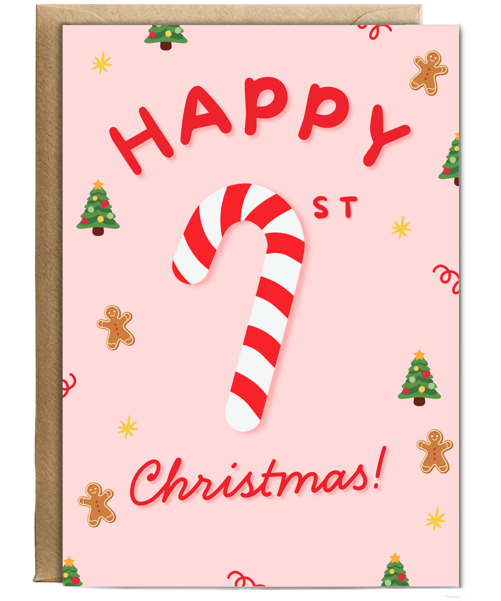 Happy candy cane First Christmas