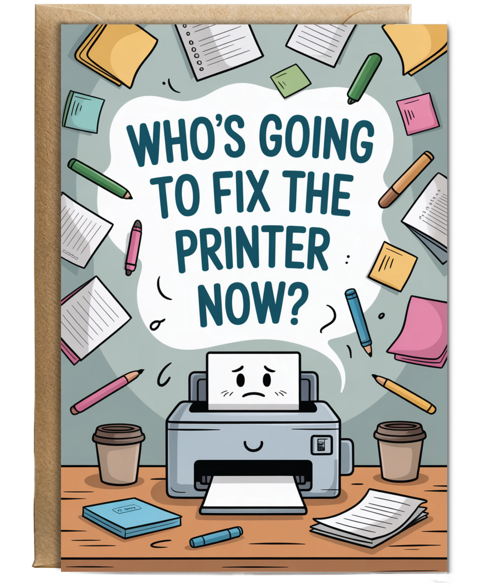 Whose going to fix the printer now