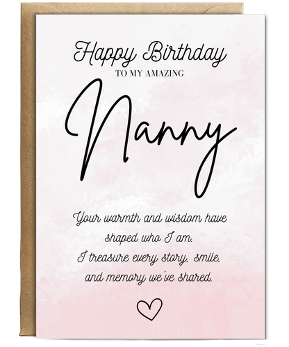 Gold Happy Birthday Nanny