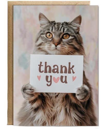 Thank You with Cat with a ThankwithYou Card