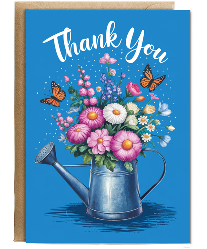 Thank You Watering Can Flower Bouquet
