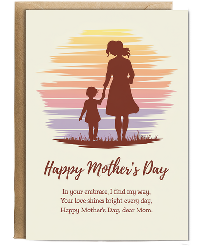 Mothers Day Card Best mum ever Traditional poem