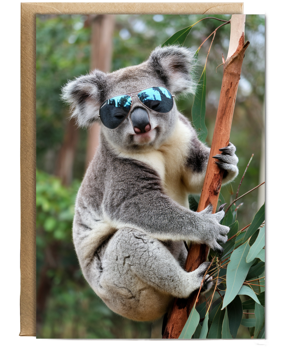 Koala in Aviator Sunglasses