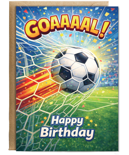 Happy Birthday Football Goal