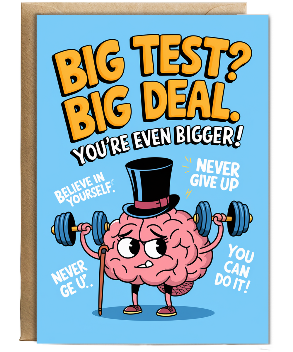 Good Luck Card Exam Test Big Deal. You’re Even Bigger school