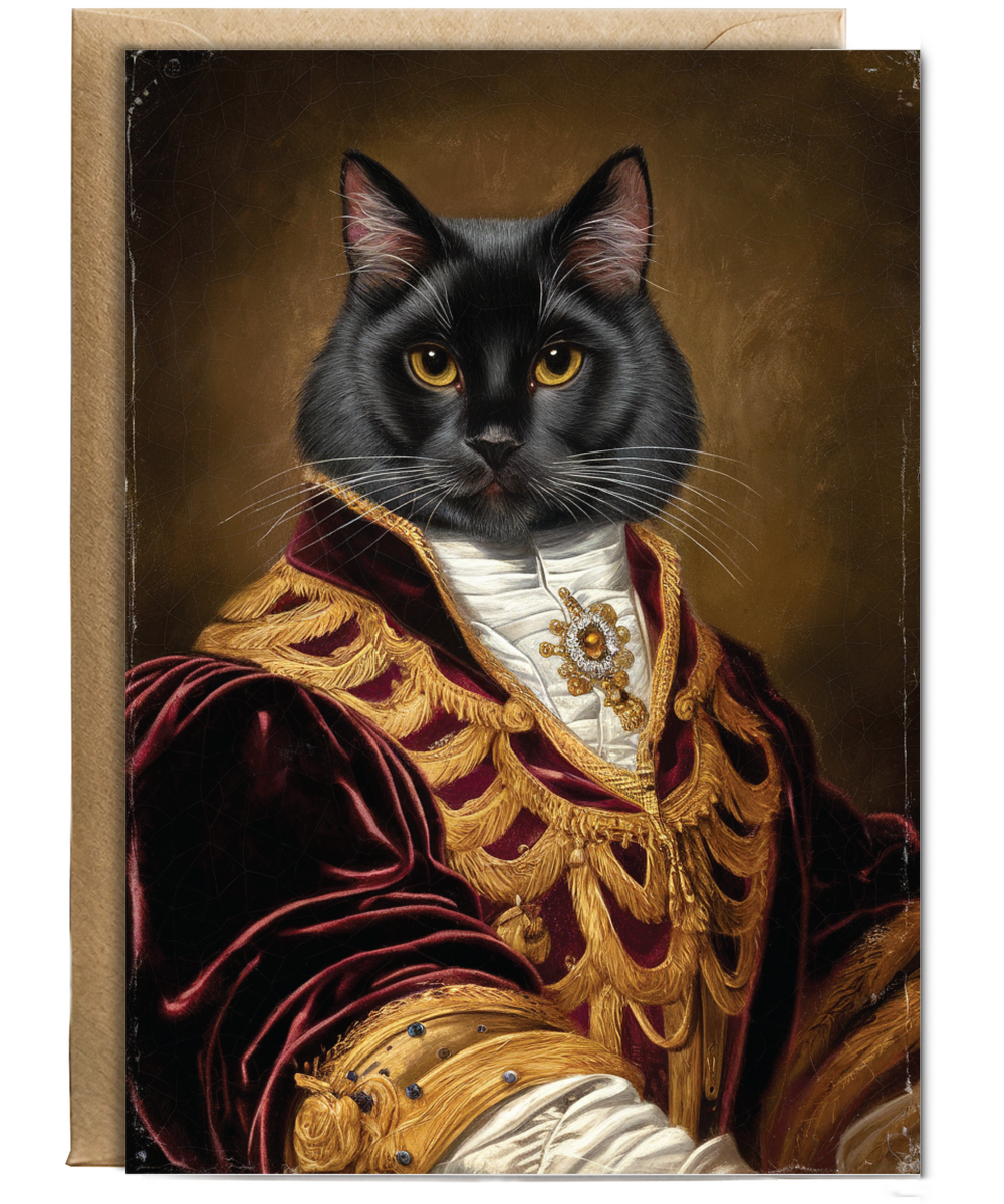 Royal Victorian black cat