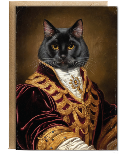 Royal Victorian black cat