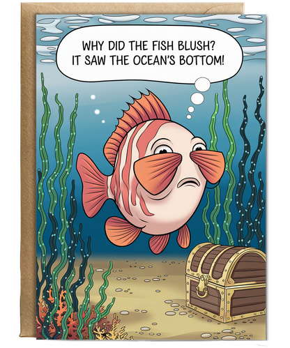 Why did the fish blush? It saw the ocean’s bottom!