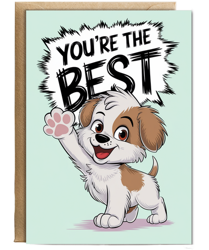 You're the Best - Puppy Giving a High Five